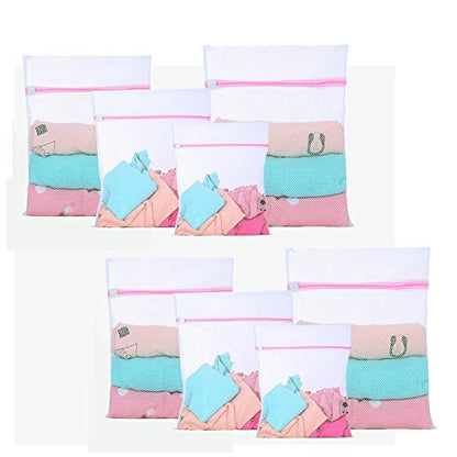 Pack of 5 Mesh Laundry Washing Bags-5 Large for Laundry,Blouse, Hosiery, Stocking, Underwear, Bra and Lingerie, Travel Laundry Bag FBA - size: Large (19.6*15.7 in)