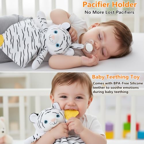 BEREST Baby Sound Sleep Soother- White Noise and Lullaby Infant Sleeping Aid with Cry Sensor at Nap Time Routine, Awesome Babies Gift Portable Plush Toddler Snuggle Toy, Infant Blanket (Milky White) - color: Milky White