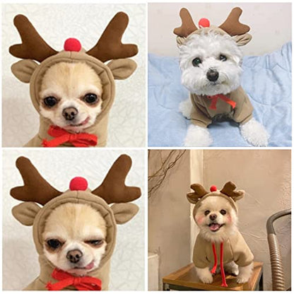 Pet Clothes Dogs Hoodie Sweatshirt - Elk Fruit Shape Cold Weather Clothes Costume Outfit for Puppy Cats Small MediumDog (Small) - color: Elk, size: Small
