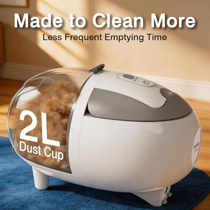 Dog Grooming Vacuum, 13000Pa & 2L Dust Cup & <55dB, 5-in-1 Self-Cleaning Pet Hair Vacuum with Spray Brush for Shedding, Quiet Deshedding Kit for Dogs Cats | self-cleaning with spray brush for shedding,Quiet <55dB,Includes clipper & steam brush,Home groomi