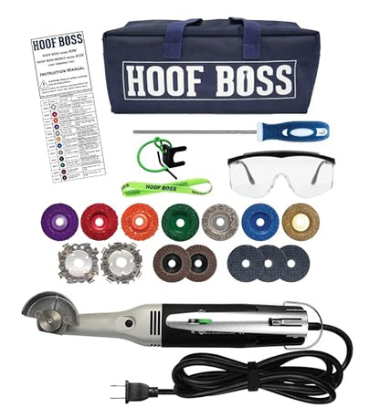 Trim-It-All, Complete 110V Electric Set with Supplies | Versatile Hoof Trimming Tool for Goats, Horses, Sheep, Cattle, & Pigs, Durable, Lightweight & Easy-to-Use