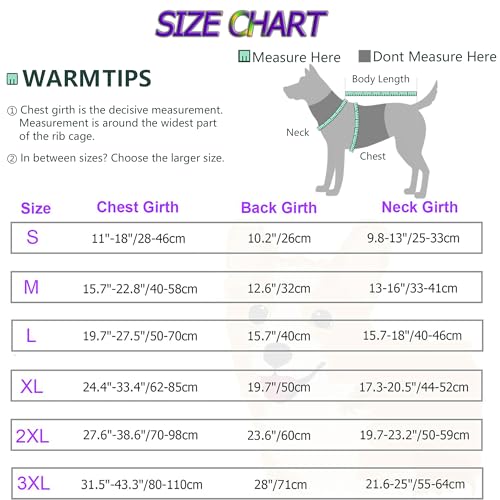 Dogcheer Warm Dog Coat, Christmas Dog Jacket Waterproof Puppy Winter Coat with Buckles, Reflective Adjustable Pet Snow Jacket Turtleneck Fleece Sweater for Small Medium Large Dogs - Purple, M - color: Purple, size: Medium