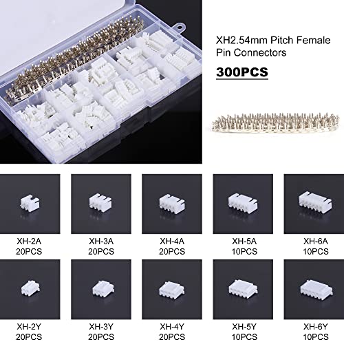 Yangoutool Crimp Tool Connector Kit, Crimping Tool Kit with 1550PCS Dupont 2.54mm Connectors and 460pcs JST-XH 2.54mm Connectors - Ratcheting Crimper AWG 28-20 (0.08-0.5mm²), Crimper SN02BM Included - style: 02BM Set