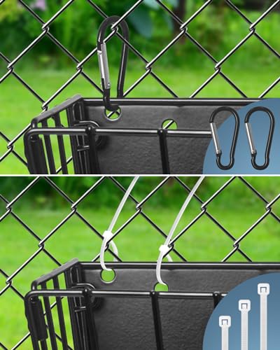 Rabbit Hay Feeder - Guinea Pig Hay Feeder - X-Large Metal Frame Bunny Hay Holder, 9.7x4.7x6.6 inch Guinea Pig Hay Holder for Bunny, Guinea Pigs, Chinchillas, Small Animals (2 Pack) - color: 2-Pack Black