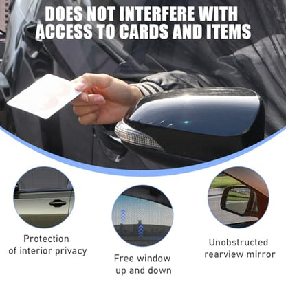 Wevdn 2 PCS Car Window Shade, Breathable Mesh Auto Front Rear Side Window Sun Shades, UV Protection car Window Screens for Baby and Kids, Auto Camping Curtains Privacy Protection Shades (SUV Front) - color: SUV Front