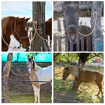 Martx Blocker Tie Ring for Horses, Stainless Steel Tack Accessories