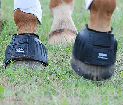 CASHEL Bell Boots Rubber, Black, Size: L (BB-BL-L)