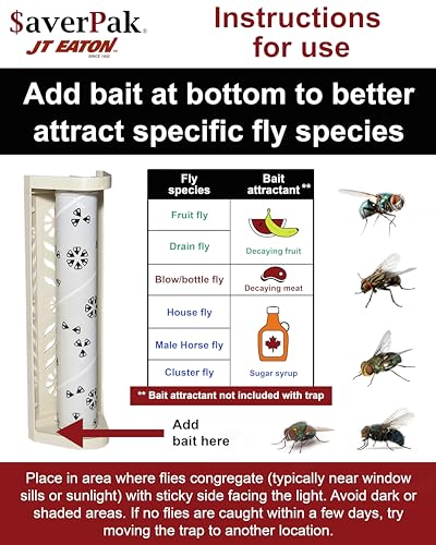 $averPak Single- 1 JT Eaton Stick-A-Fly Glue Fly Stick Trap - size: 1 Pack