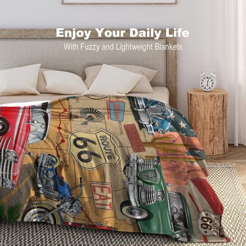 Route 66 Road Blanket, 30"x40" Inch - color: Man Cave-02, size: 30x40 inch