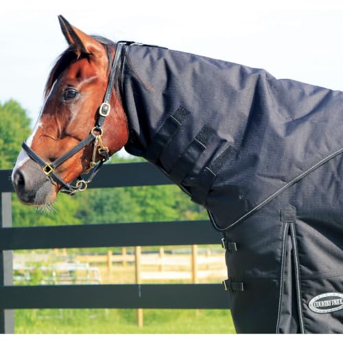 Country Pride Storm Pro Neck Cover, 1200D Rip-Stop Nylon, 200g Insulated, Waterproof, Breathable, Smooth Nylon Lined, Adjustable Snap-On Straps (X-Large) - size: X-Large