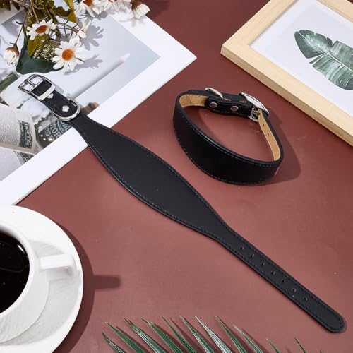 2PCS PU Leather Contoured Horse Fneder Hobble Strap Western Saddle Stirrup Replacement Hobbles with Buckles Black Leather Heavy Weighted Harness Accessories for Horse