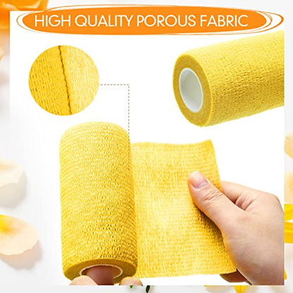 Newwiee 45 Rolls 4 in x 5 yd Cohesive Bandage Wrap, Self Adherent Tape