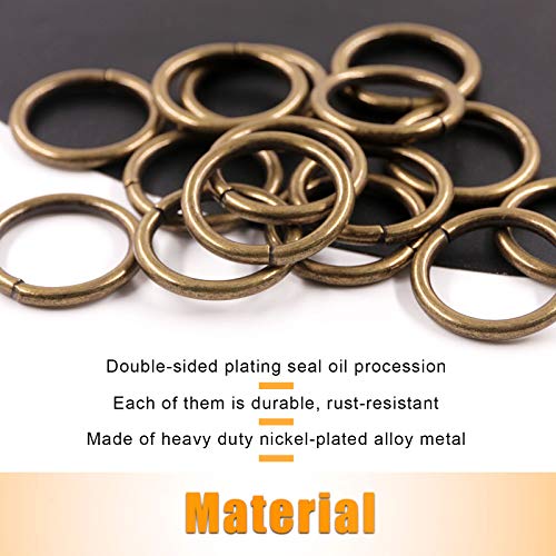 1 inch 25mm Metal Belt Buckle Hardware Assortment Webbing Strap Loops Clasp for Belt Craft DIY Accessories - style: O Rings