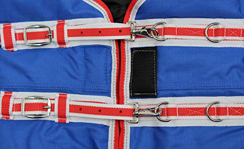 Derby Originals Nordic Tough 1200D Ripstop Waterproof Reflective Winter Horse Turnout Blanket 400g Heavy Weight - size: 60"