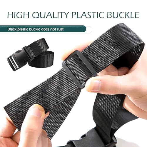 2 PCS Car Battery Tie Down Straps, 39 Inch Battery Hold Down Strap with Adjustable Buckle, Multi-Purpose Nylon Securing Strap, Universal for Cars, Trucks, Boats, Luggages (Black)