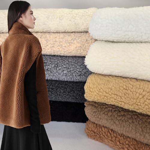 Heavy Duty Sherpa Sheep Skin 60" Wide - 21oz per Yard, 7.7mm Sold by The Yard (Charcoal) - color: Charcoal, size: Heavy Duty Sherpa
