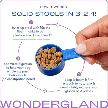 Native Pet WonderGland - Dog Anal Gland Supplement - Promotes Firm Stools, Natural Gland Expression to Help Reduce Scooting - Fiber Food Topper with Miscanthus Grass, Pumpkin & Probiotics - 60 Scoops - size: 60 Servings