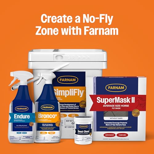 Farnam Bronco E Fly Spray for Horses, Dogs & Premises 32 oz Spray - size: 32 fl oz