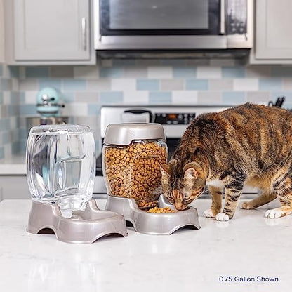 Petmate Pet Cafe Water Dispenser, .75 GAL, Pearl Tan - color: Pearl Tan, size: 0.75 GAL