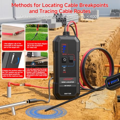 NOYAFA Underground Wire Locator,Underground Cable Locator