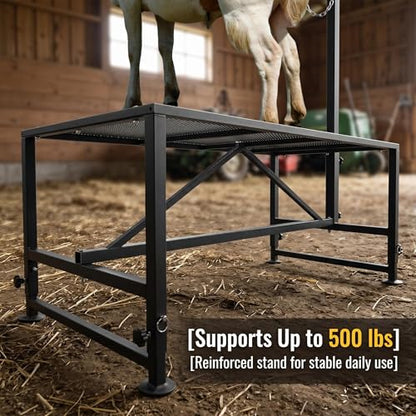 Goat Sheep Stand Livestock Livestock Goat Milker Cow Halter Farm Stand Supplies Cows Sheepskin Cow Accessories Show Goat Supplies 47x23in Tabletop 500 lbs