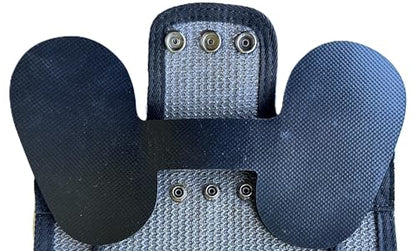 DOWN UNDER OUTDOORS 2 Medium-Large Chicken Saddles Extra Long Grey Mesh - color: Dark Grey Mesh