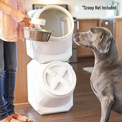 Vittles Vault Airtight Stackable Pet Food Storage Container Up to 60lbs - size: 14.5"L x 22.0"W x 19.0"H