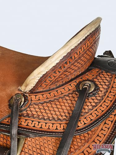 HILASON Western Wade Ranch Roping Saddle Brown Leather - size: 16 In
