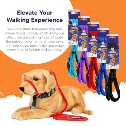 Heather's Heroes The Sidekick No-Pull Leash, Red, Mini - color: Red, size: Mini (1/4")