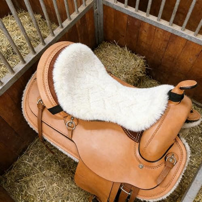 Saddle Cushion, Plush Saddle Cushion, Helps with Stability and Cushioning During Equestrian Riding