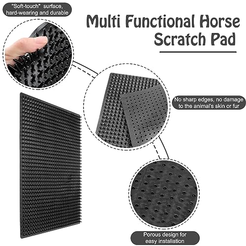 2 Pack Large Livestock Scratching Brush, Horse Scratching Post Pad - size: Large