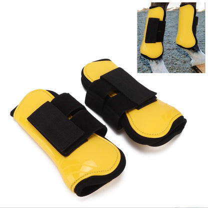 Horse Boots Set,Leg Support Wrap for Training,Jumping,Riding,Eventing Open Front Jumping Tendon Horses Boots Equipment During Jumping,Adjustable 2 Pack - size: 29.00*18.00*5.00