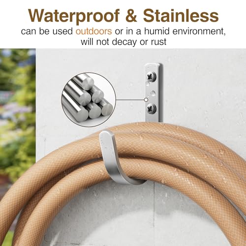 10-Pack 22LB Wall Hooks for Hanging Towel/Coat, Brushed Nickel - color: Silver, size: 10 Pack