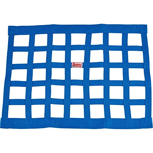 Speedway Motors Safety Racing 18 x 24 Inch White Ribbon Style Window Net with 1 Inch Webbing, Nylon and Polyester Construction, Universal Fit for Race Car Use - color: White