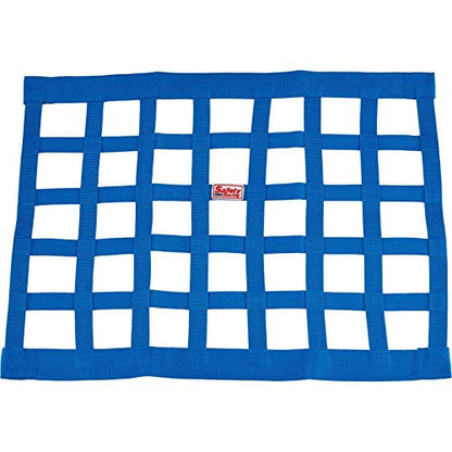 Speedway Motors Safety Racing 18 x 24 Inch White Ribbon Style Window Net with 1 Inch Webbing, Nylon and Polyester Construction, Universal Fit for Race Car Use - color: White