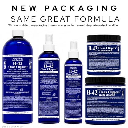 H-42 Professional Clipper Blade Cleaner - Waterless, Cleans & Cools, 8oz Spray Bottle - size: Bottle-8 Fl Oz