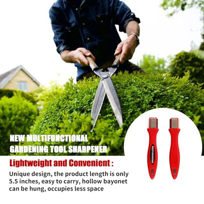 Garden Tool Sharpener,Tool Maintenance， suitable for all kinds of scissors, knives, axes and other sharpening