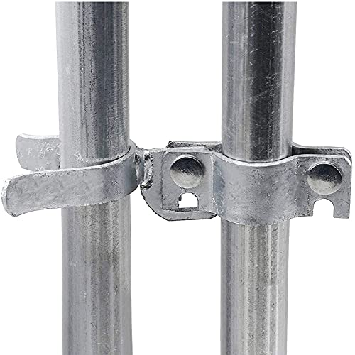 1-3/8" x 1-5/8" Fork Latch Galvanized Fence Gate Latch for Chain Link Fence Gate Frames with Padlock Hole Wall Mount to Post or Wall
