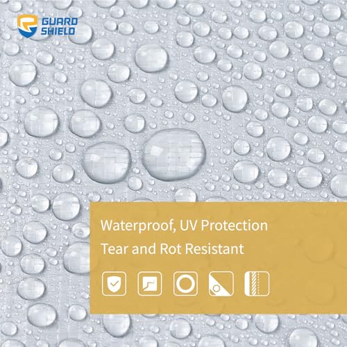 GUARD SHIELD Heavy Duty Tarp 30x40 Feet Silver Multi Purpose Thick Waterproof Poly Tarp Cover 10mil - color: Silver, size: 30x40