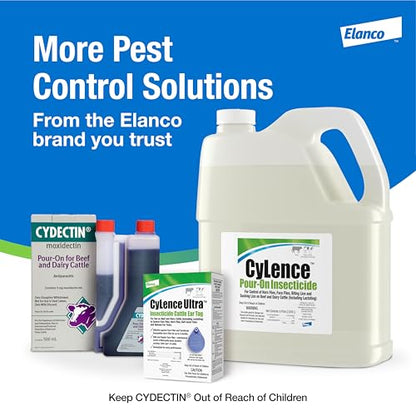 Elanco CyLence Ultra Insecticide Cattle Ear Tags | Fly & Tick Pest Control Ear Tags | 20 Cattle Ear Tags