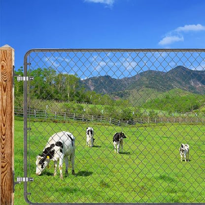 Insaga 2Pack Heavy Duty Wall Mount Gate Hinges, 304 Stainless Steel Chain Link Fence Gate Hinges for Farm, 1-7/8" Pipe Gate Hinge with 5/8" Pin, T-Post Gate Hinge Kit for Wooden & Metal Fence - size: 1-7/8''-2Pack