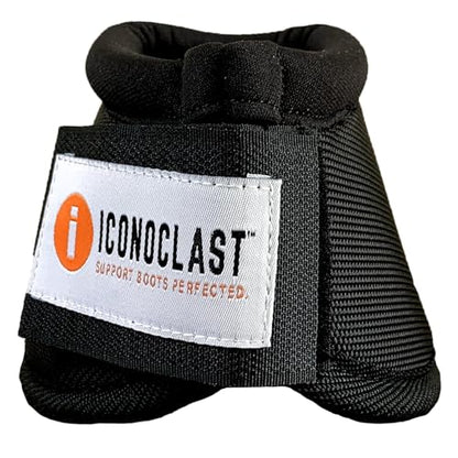 Iconoclast Horse Bell Boots Black XL - color: Black, size: XL