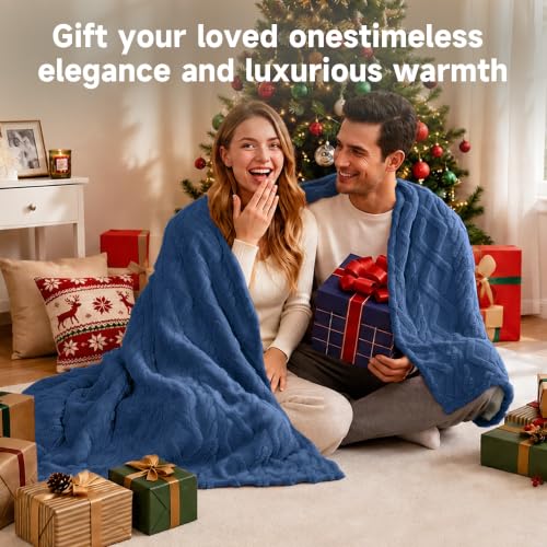 Heated Blanket 50''x60'', Soft Heated Throw Blanket,Blue - color: Blue, size: 5060