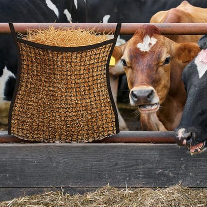 3 Pcs Slow Feed Hay Nets for Horses, 37.5 x 31.5 in Hay Bags for Horses with Large Capacity, Hanging Horse Slow FeedHay Bag for Horse and Sheep Trailer Feeders