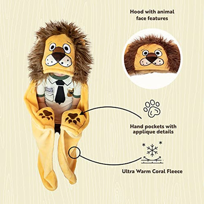 Lazy One Wearable Hooded Blanket for Kids, Animal Hooded Blanket (Lion) - color: Lion Hooded Blanket