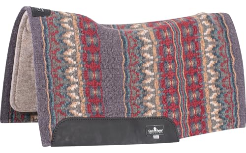 Classic Equine ESP Contour Blanket Top Pad, 3/4-inch, Slate-Fawn, 34 x 38