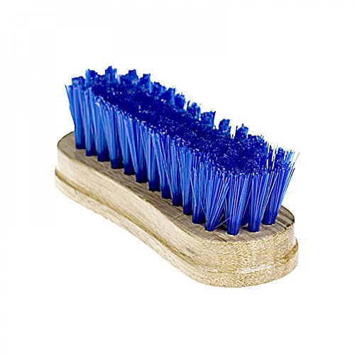 Horze Soft Face Wood Back Brush - Blue - One Size - color: Blue