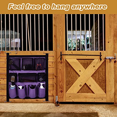 Riakrum 2 Pcs Horse Trailer Grooming Bag, Purple Blue, 29.92 x 22.83 Inch - size: 29.92 x 22.83 Inch
