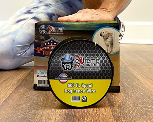 20 Gauge Dog Fence Wire, 500 ft, Underground Boundary Wire, Heavy Duty | 500-ft continuous spool; polyethylene jacket, UV-resistant, direct-burial; fits Extreme Dog Fence, PetSafe Compatible