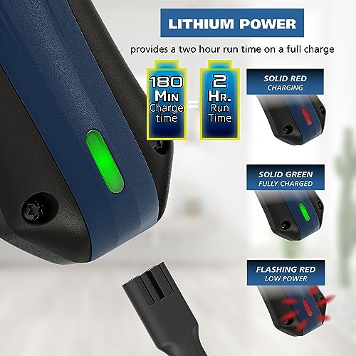 Wahl Power Pro Lithium Ion Rechargeable Cordless Dog Grooming Clipper Kit | Heavy Duty Cordless Electric Dog Clippers For Grooming Thick Coats At Home – Model 3024675